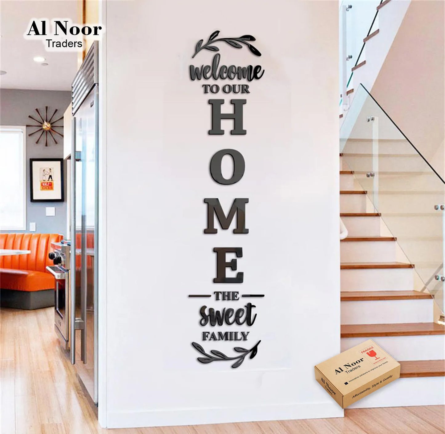 Self-Adhesive 3d Wooden Wall Stickers