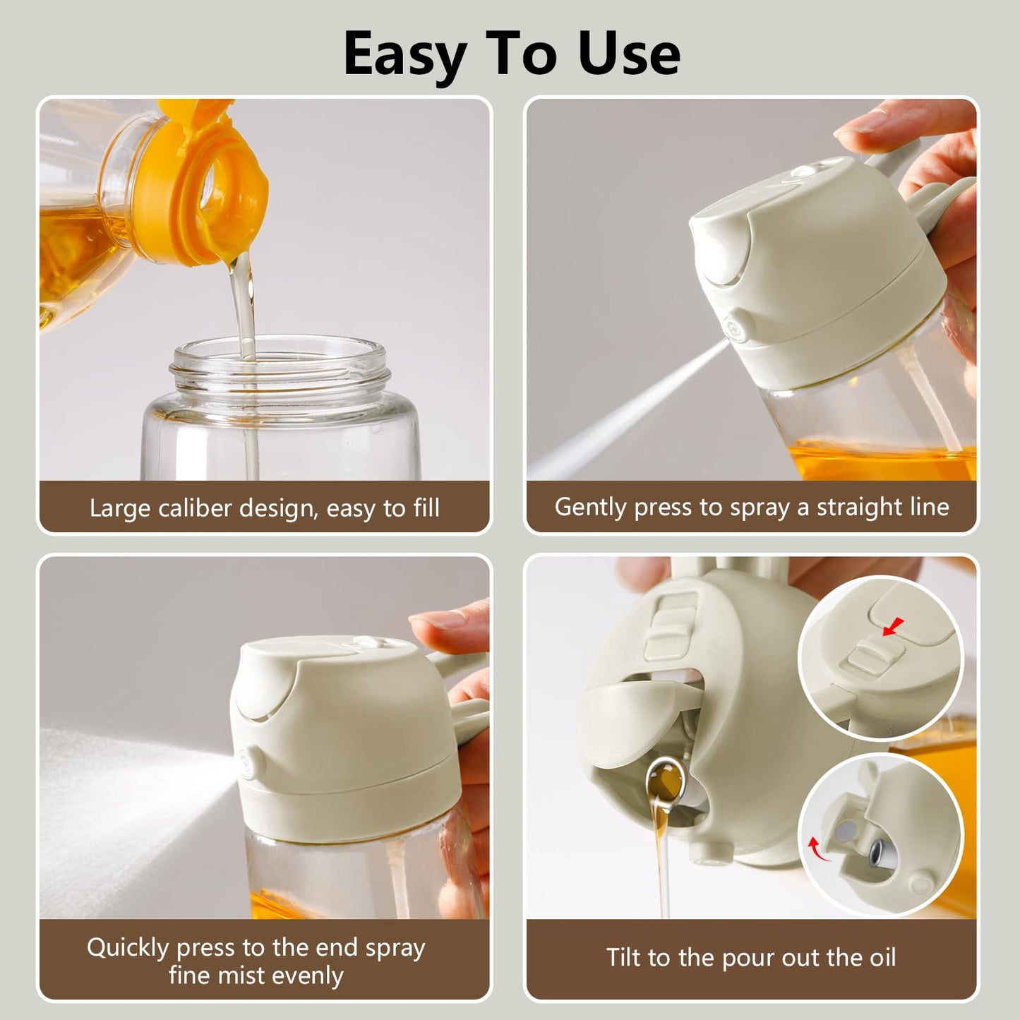 Kitchen Glass Oil Dispenser