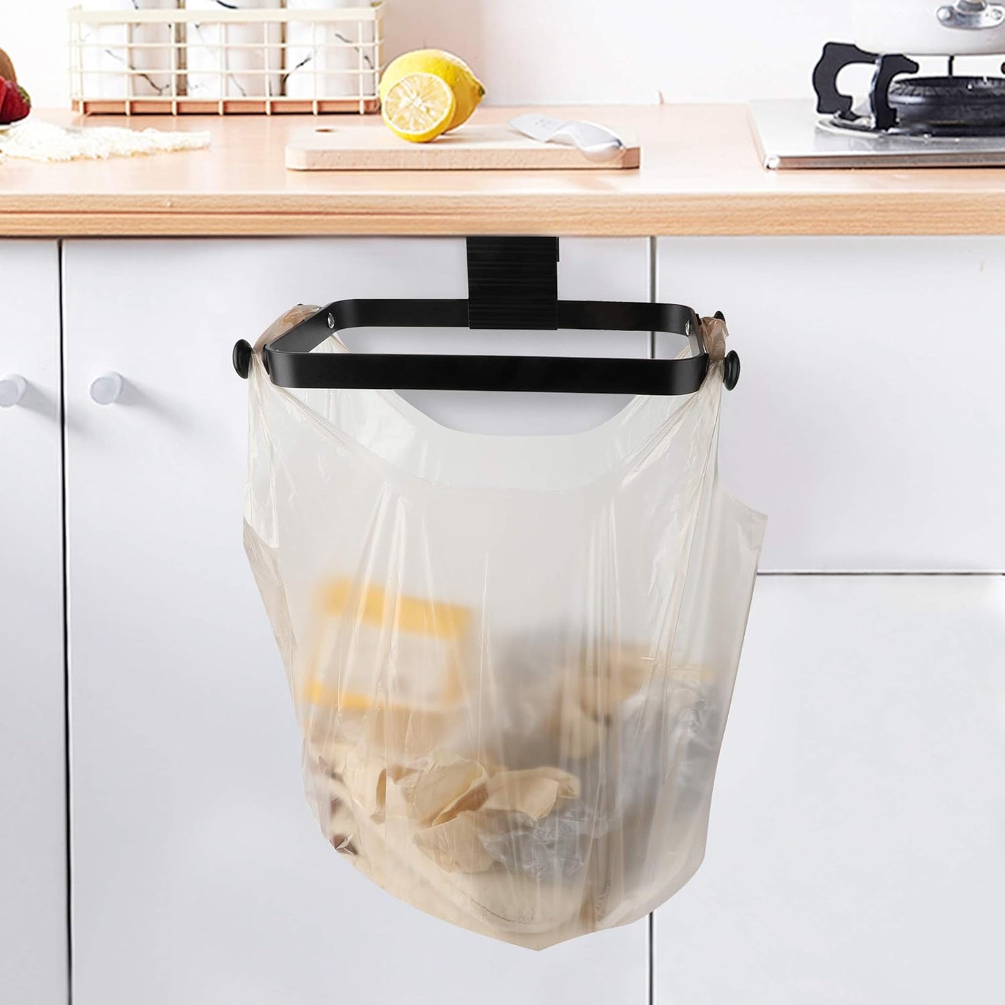 Metal Trash Bag Holder for Kitchen